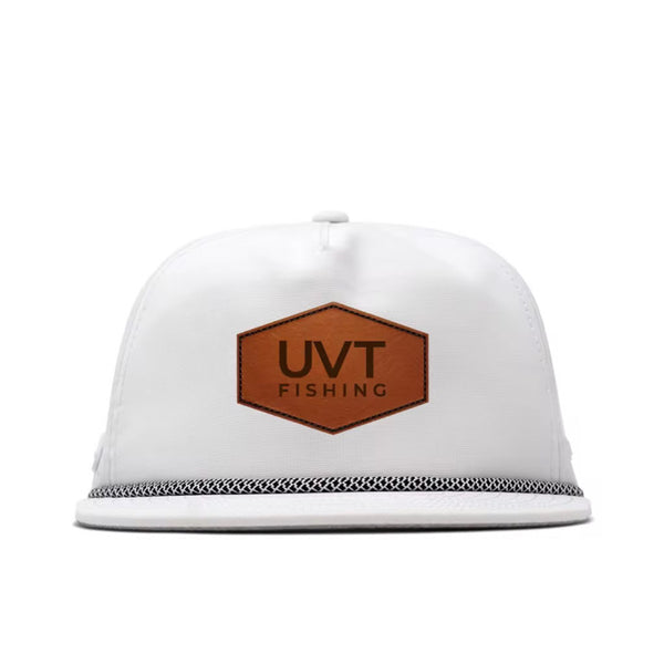 UVT Leather Patch - White Hat With Rope