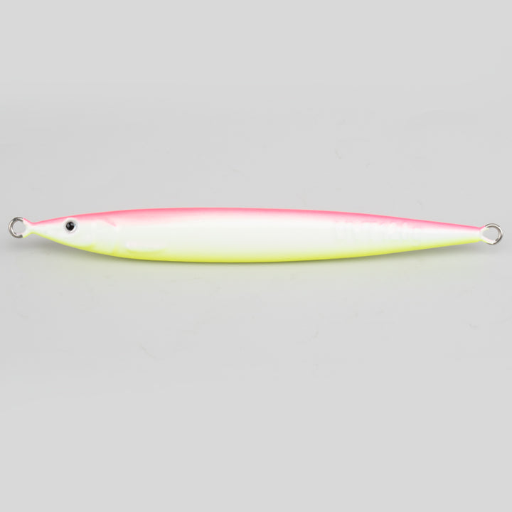 Shore Catch (Full Glow) Electric Chicken UVT Tuna Jig unrigged, shown without hook