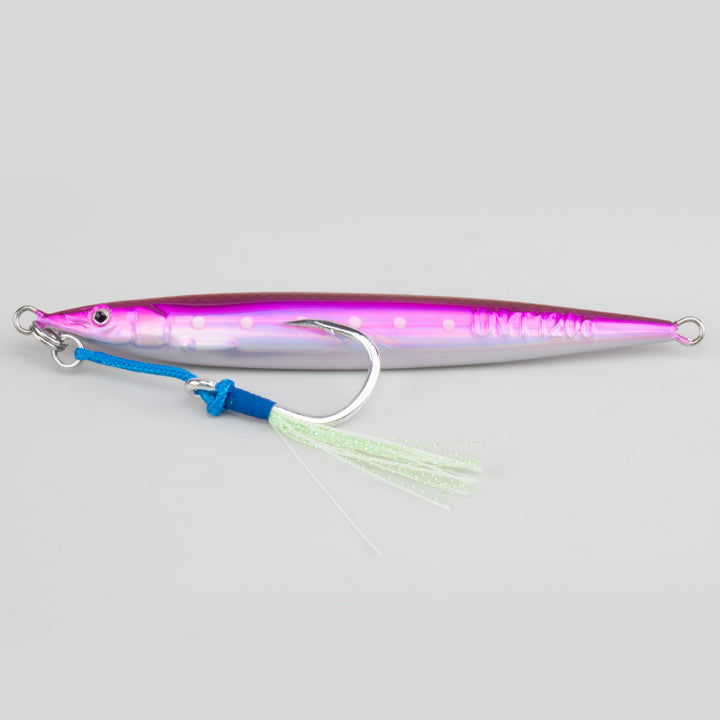 Squid Pink UVT Tuna Jig rigged with BKK 5X Assist Hook