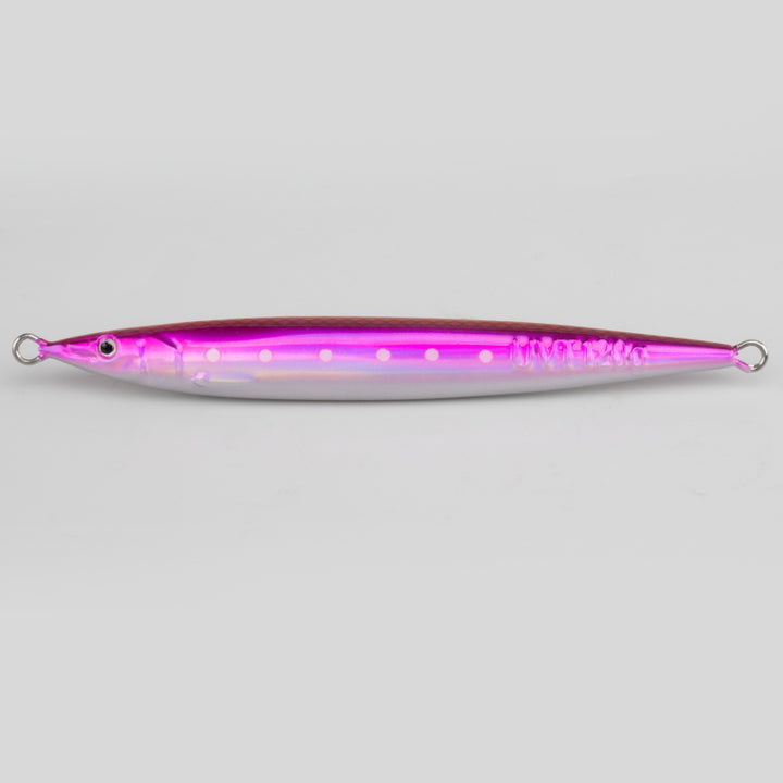 Squid Pink UVT Tuna Jig unrigged, shown without hook