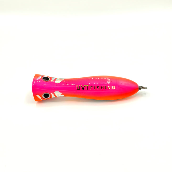 UVT Murray Popper - 7.5" in Tequila Sunrise color for tuna - top